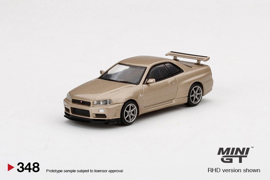 Mini GT 1:64 Nissan Skyline GT-R R34 M Spec Silica Breath Bronze