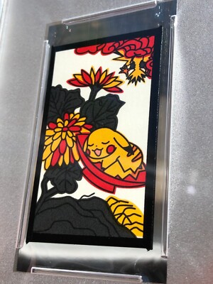 Pokemon Hanafuda card 2013 Japanese Kanto September Pikachu Zapdos