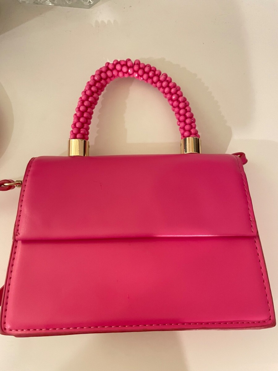 Zara Barbie Pink Mini Bag With Beaded Handle | eBay