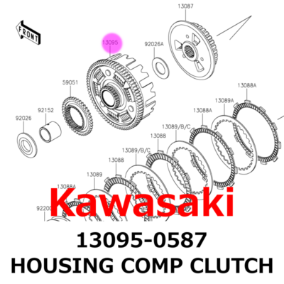Kawasaki Genuine 2018-2023 Ninja 400 Z400 HOUSING COMP CLUTCH New