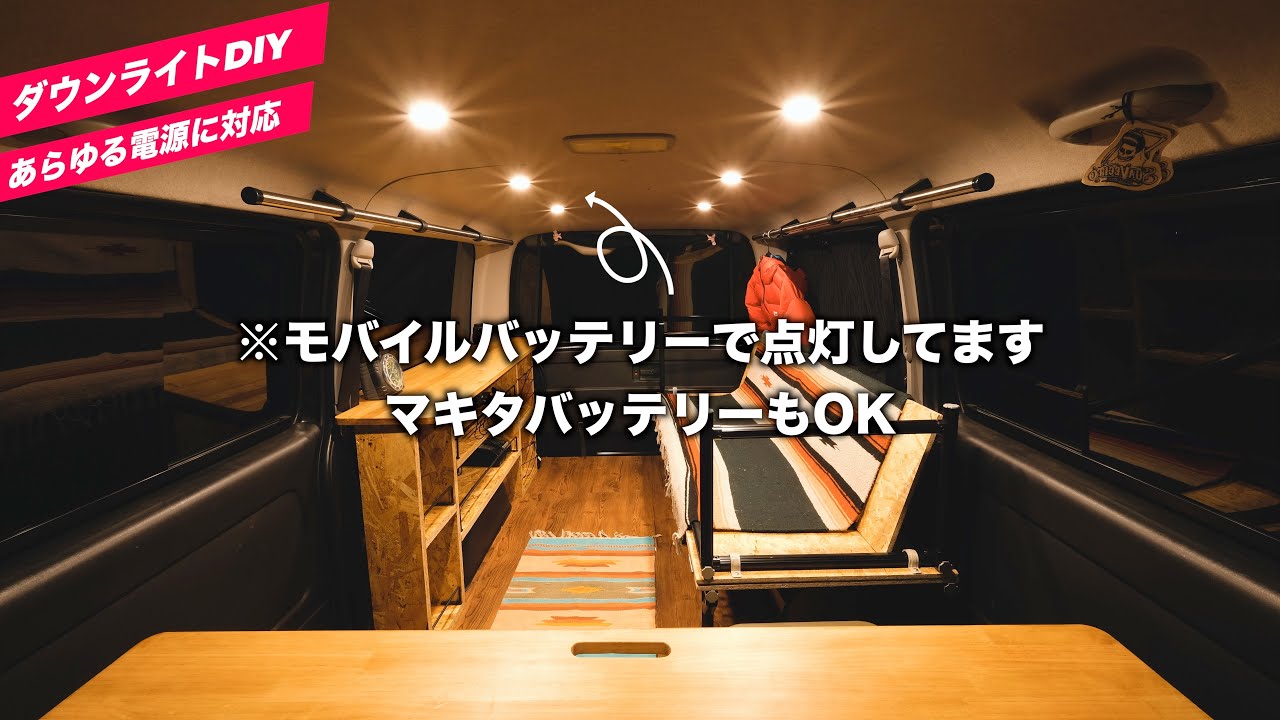 12V 車用 LED ダウンライト 3W 15LED
