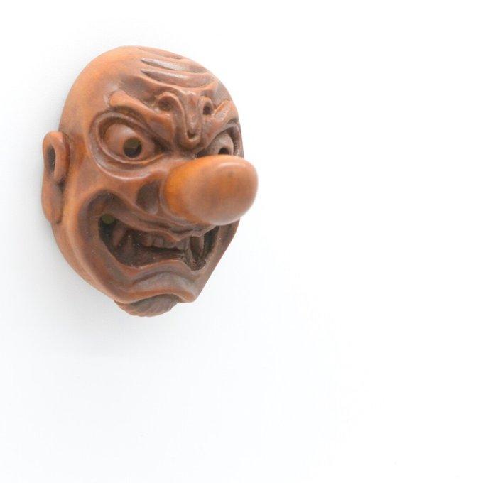 netsuke【天狗面根付】小根付 - 三重の根付屋 | minne byGMOペパボ