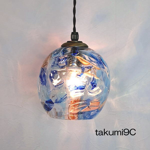 琉球ガラスペンダントライト 品番.takumi9C | ランパデール