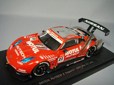 エブロ 1/43 モチュール オーテック Z 2007 スーパーGT GT500 後期 #22