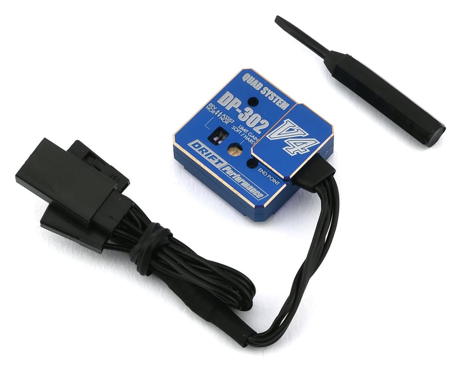Yokomo DP-302V4 Drift Steering Gyro (Blue) [YOKDPP-302V4BL