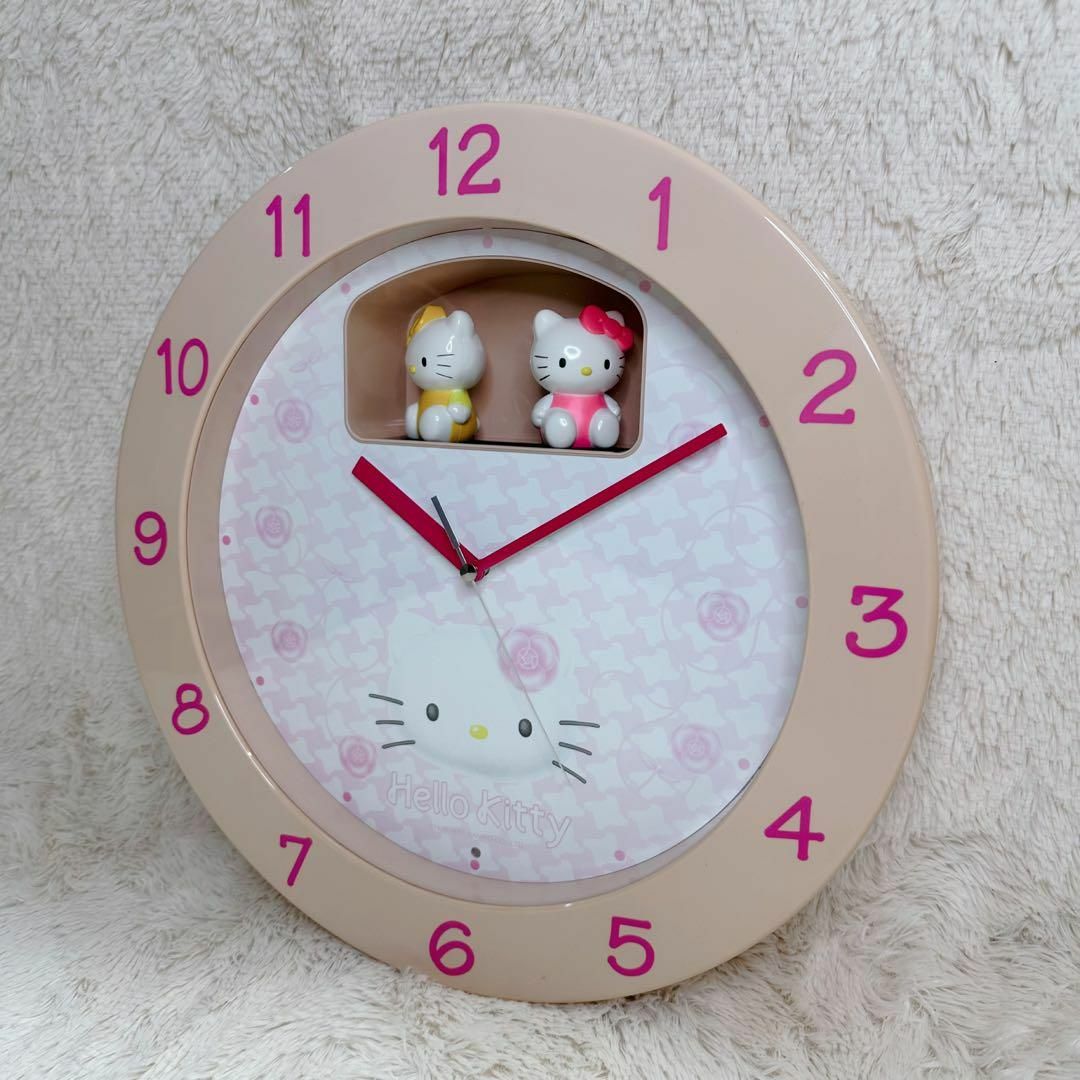 ハローキティ からくり時計 壁掛け 4MH748 キティちゃん リズム時計の
