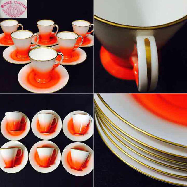 Noritake - オールドノリタケデミタスカップ＆ソーサー6客セットの通販