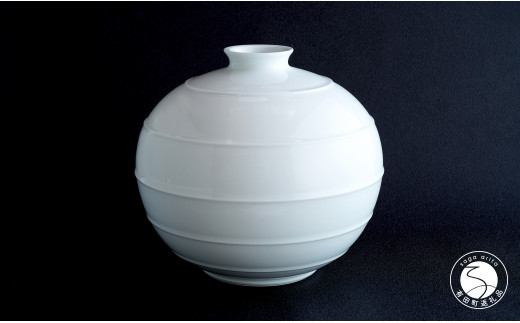 有田焼 藤井朱明 朝日花瓶 伝統工芸 日本陶芸展 丸兄商社 A1200-3