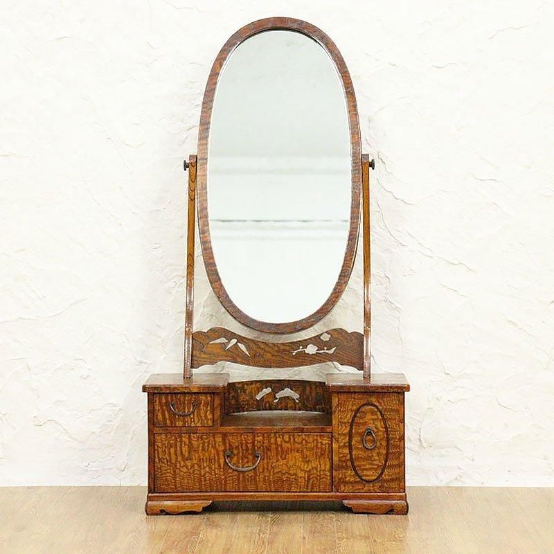 欅の鏡台 大正ロマンのアンティークドレッサー
