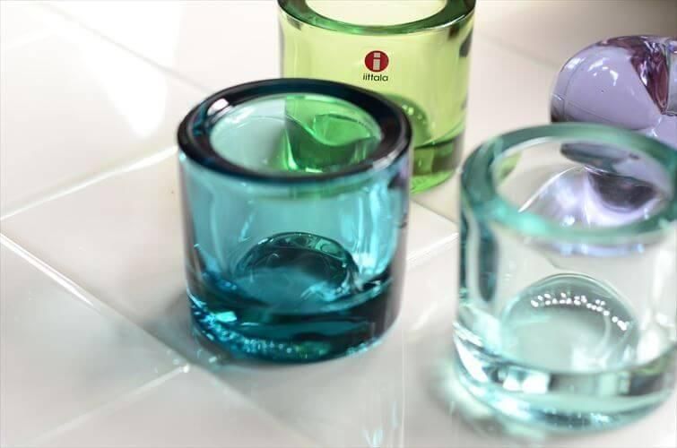 フィンランド製石のようなキャンドルホルダー