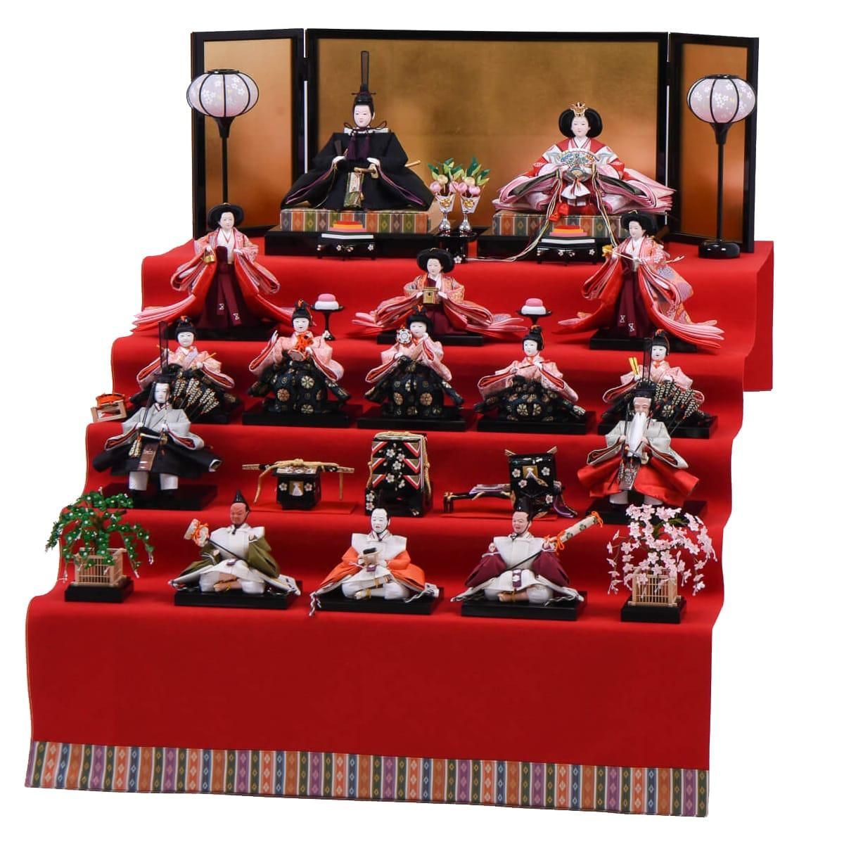 ひな人形 大三五親王 15人飾り 五段飾り 本格 伝統