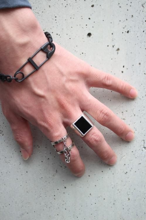 dip [ディップ] square onyx ring ＜スクエアオニキスリング(M)/指輪