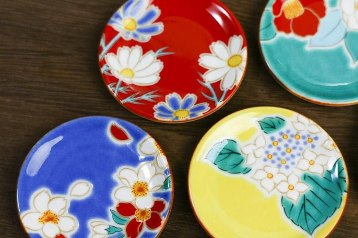 姫皿（はしおき）四季の花 5枚セット