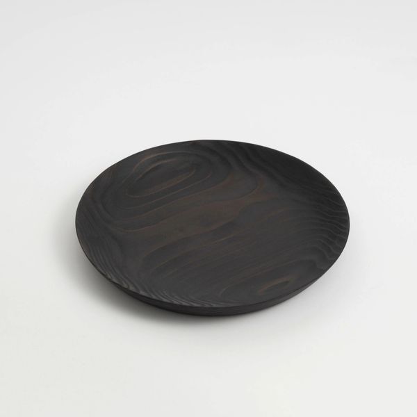 佐藤木材容器/KACOMI 八寸 黒 -秋田杉で作った驚くほど軽い、ガラス