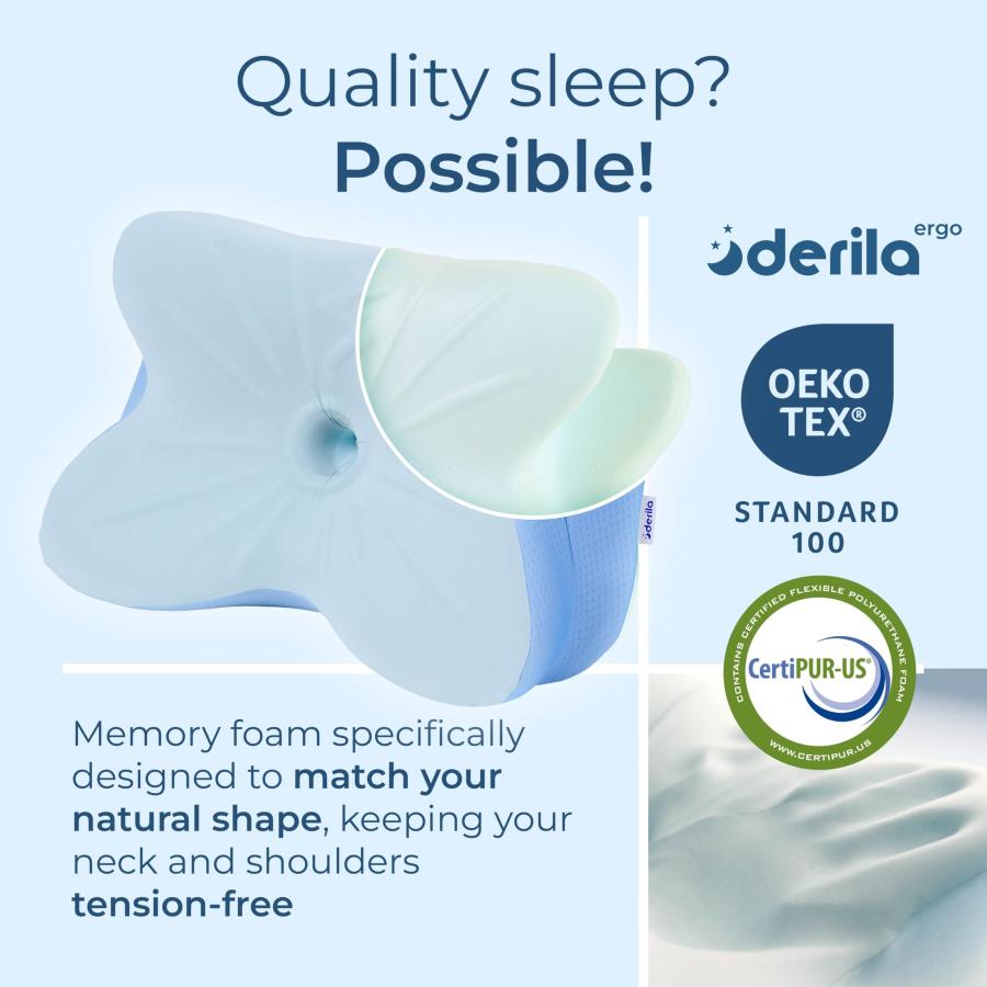 Derila Ergo デリラエルゴ 枕 頚椎ネックピロー 睡眠用 人間工学的枕