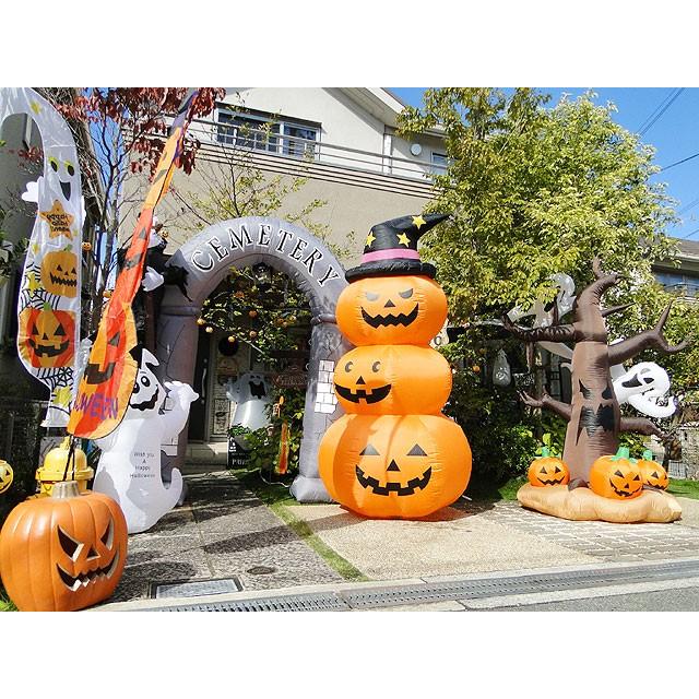 即納】【在庫あり】ハロウィン 3連パンプキン エアーディスプレイ