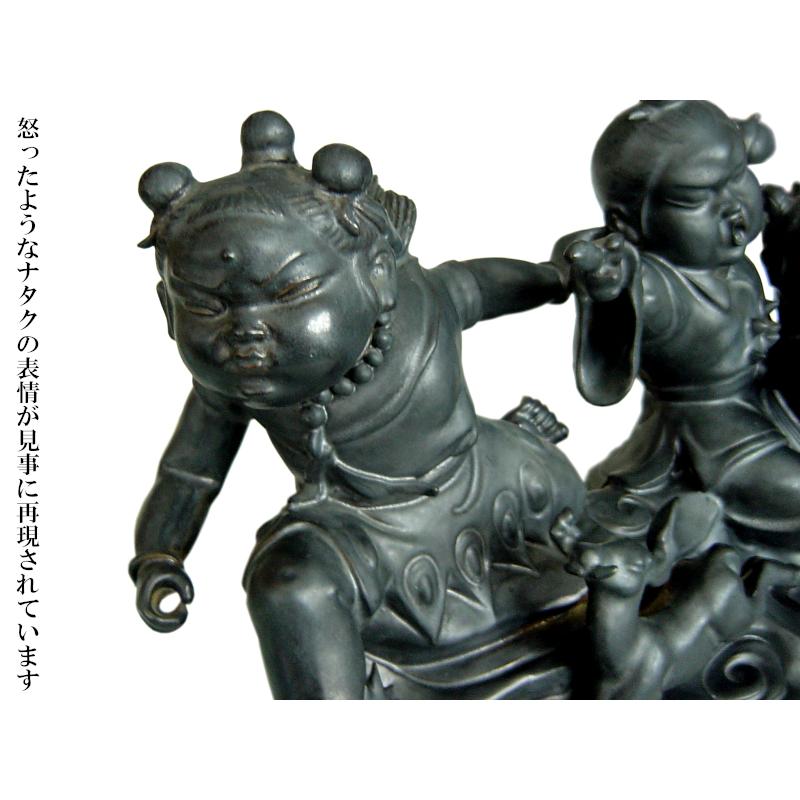 中国景徳鎮陶磁器 鋼那托三兄弟像 作家物 呉少雄作 : 中国貿易公司ctc