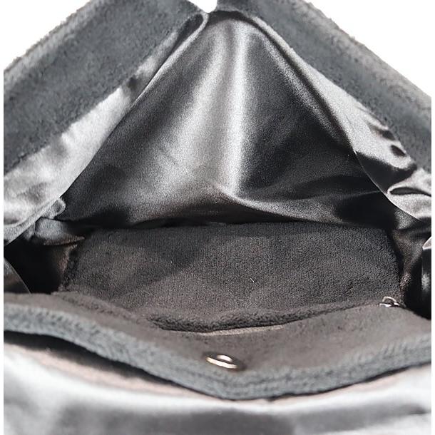 広尾店】 CHANEL シャネル ノベルティ パイル地ショルダーバッグ 黒x