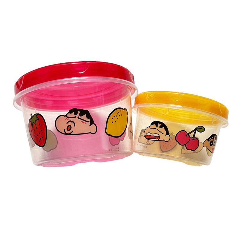 KY3257 キャラクターグッズ ラウンドコンテナL＆M クレヨン