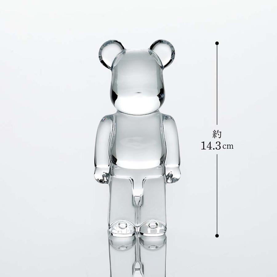 バカラ（Baccarat） ベアブリック クリア 名入れ代込 BE@RBRICK 名入れ