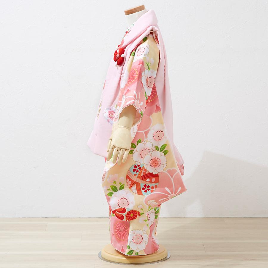 ☆【レンタル】七五三 花ひめ 被布セット レンタル 753 3歳用 はなひめ