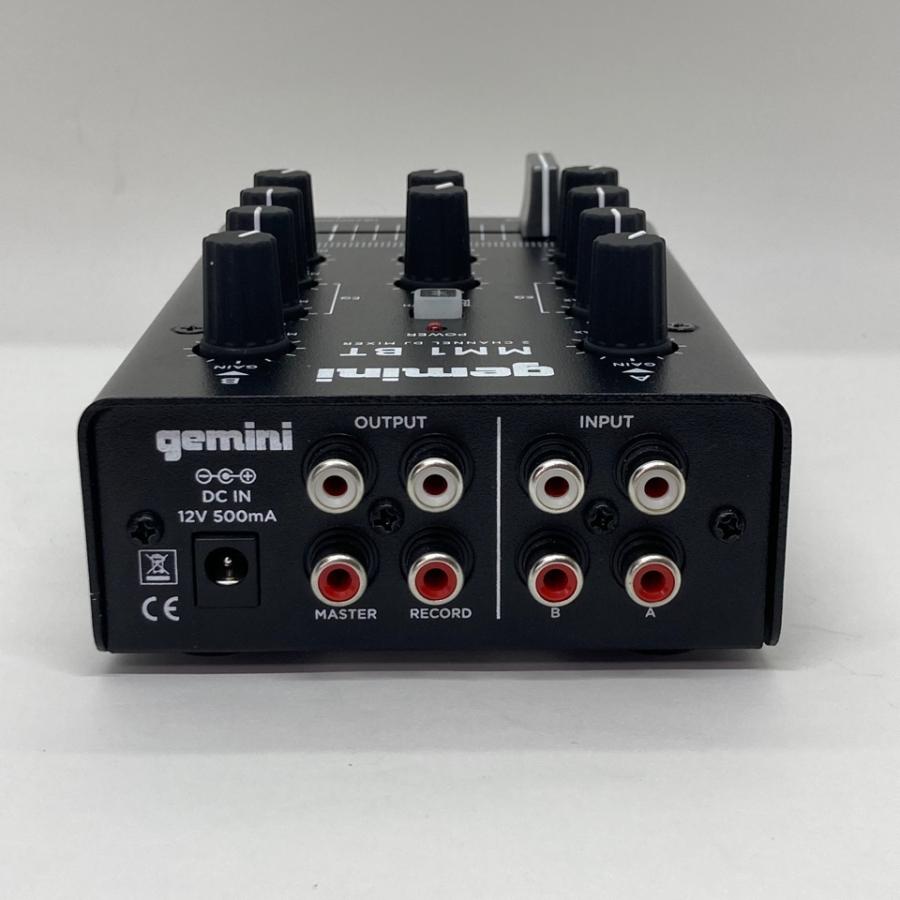 アウトレット》gemini ジェミナイ 2CH ポータブル DJミキサー MM1BT
