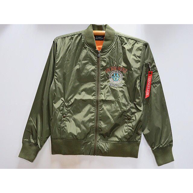 EVANGELION X LOW BLOW KNUCKLE ボーカル綾波MA-1ジャケット