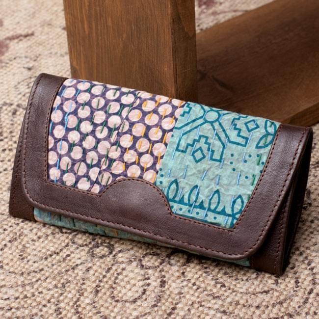 送料無料 ラリーキルト カンタ刺繍 バッグ パッチワーク (一点物)伝統