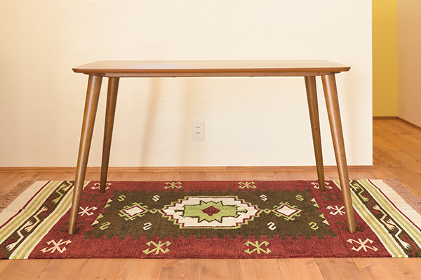 東谷 ダイニングテーブル 幅120cm 長方形 ウォールナット突板を使用