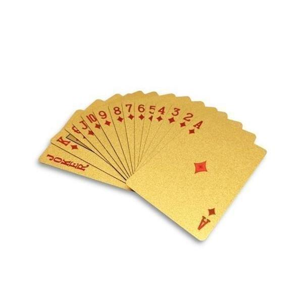 ゴールドトランプ プラスチック カード ゲーム 金 ゴージャス 輝く