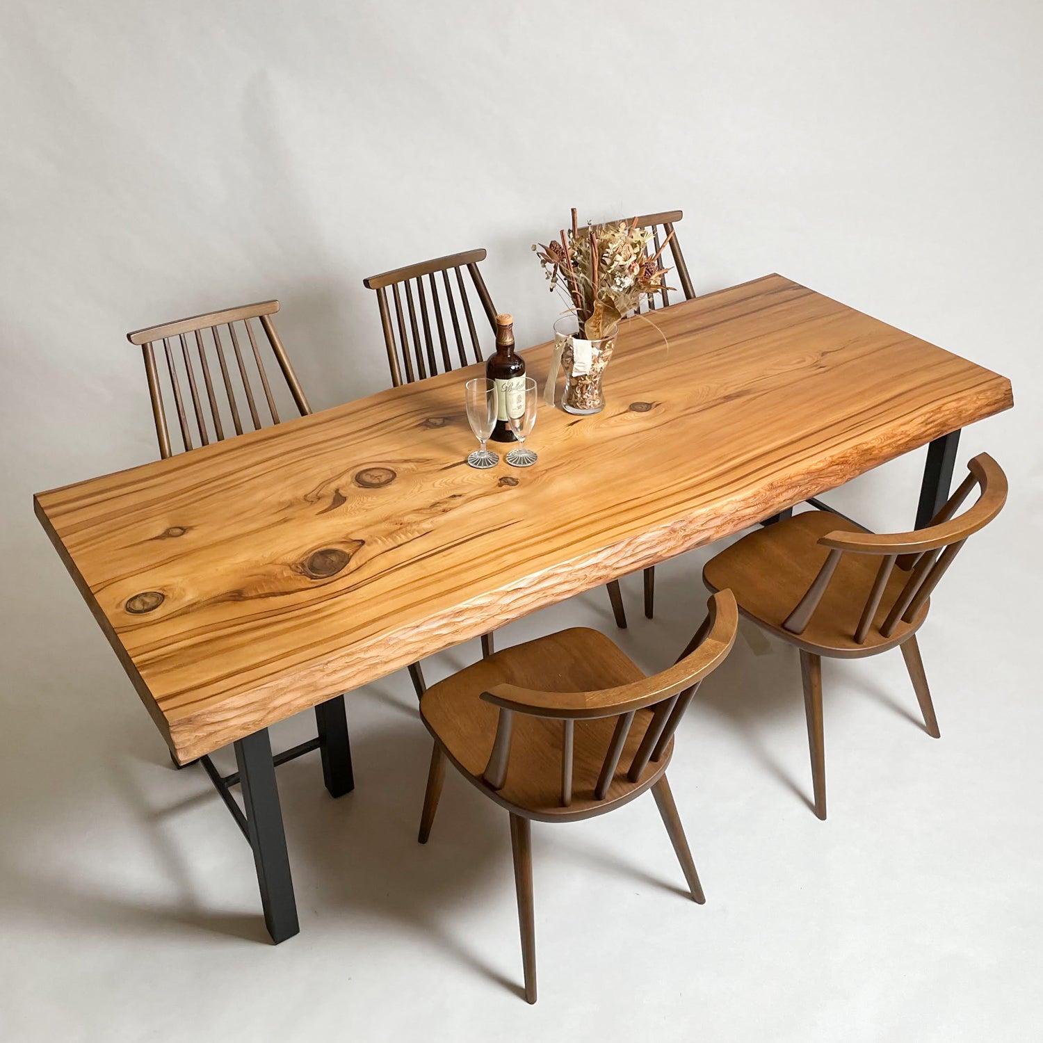 KIDOMEIMOKU 屋久杉一枚板ダイニングテーブル｜195cm(6人掛け