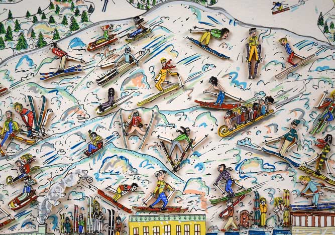 ジェームス・リジィ（JAMES RIZZI）「IT′s THE ALTITUDE」3Dリトグラフ