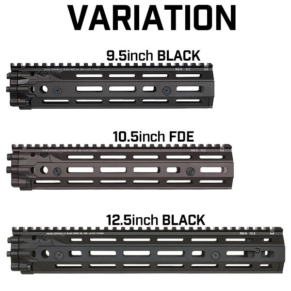 M4用 DANIEL DEFENSE RISⅢ タイプ HANDGUARD 9.5inch FDE ( DD4