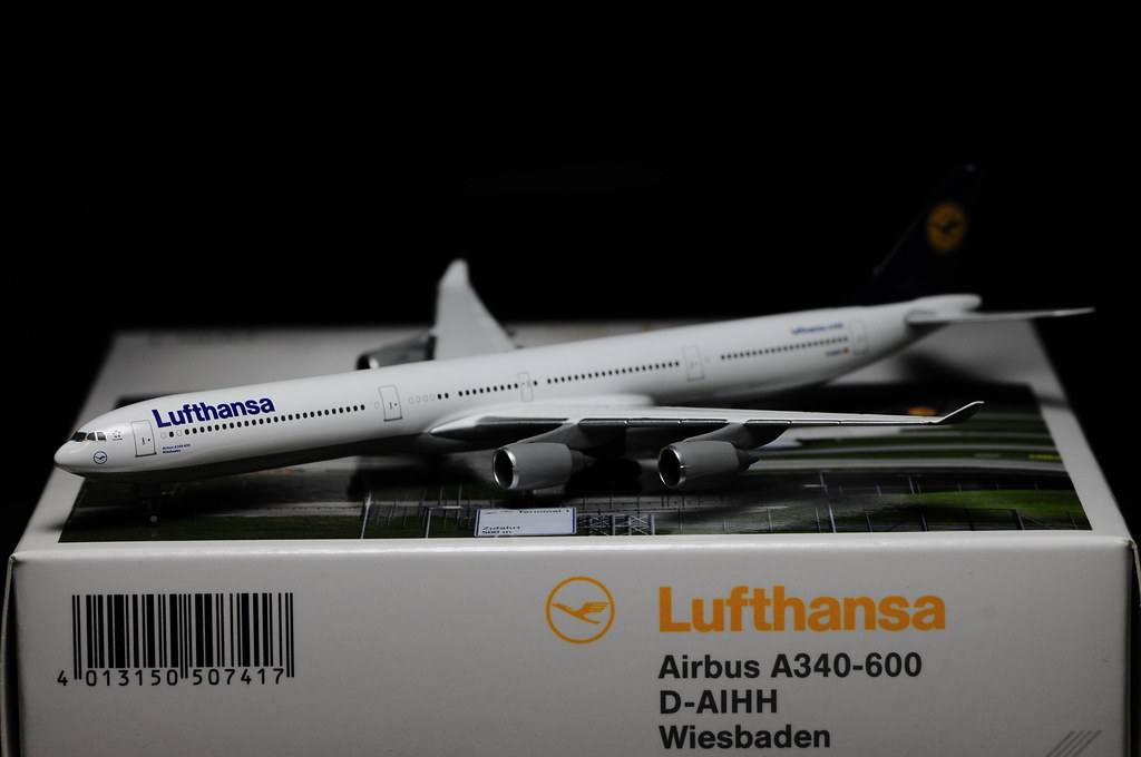 Lufthansa A340-600 'Wiesbaden' Herpa 1/500 | Lufthansa A340-… | Flickr