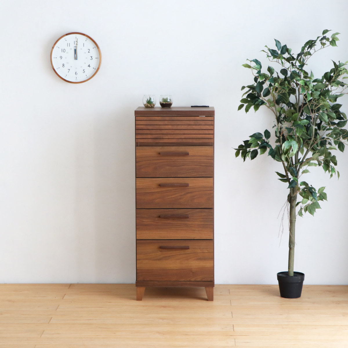 dショッピング |チェスト 5段 コンセント付 テクター 幅44cm （ 収納棚