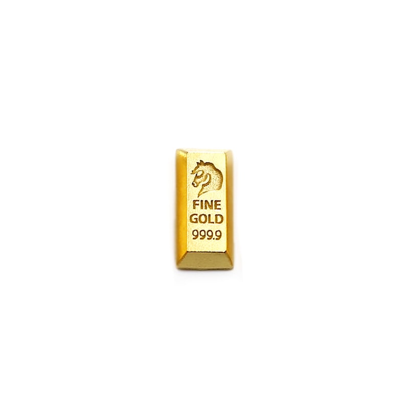 純金 K24 GOLD】 K24 純金 ミニチュア インゴット BABYGOLD 午年 馬 M