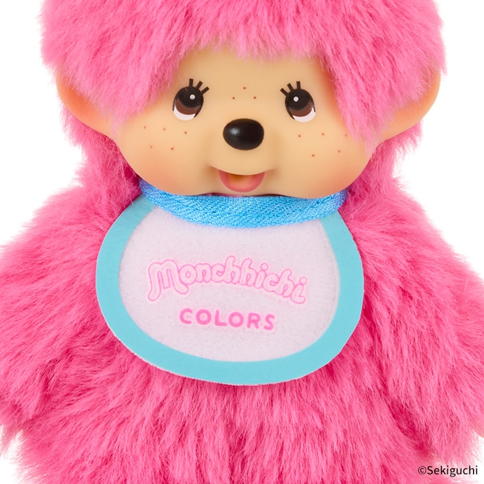 モンチッチCOLORS キーチェーン ベリーピンク|【ぬいぐるみのセキグチ