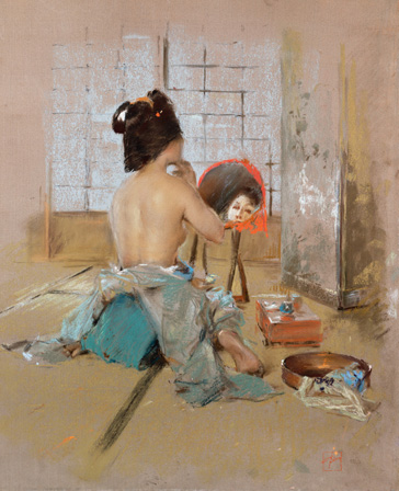 Geisha (Geisha at her Toilet). | ロバート・フレデリック・ブルーム