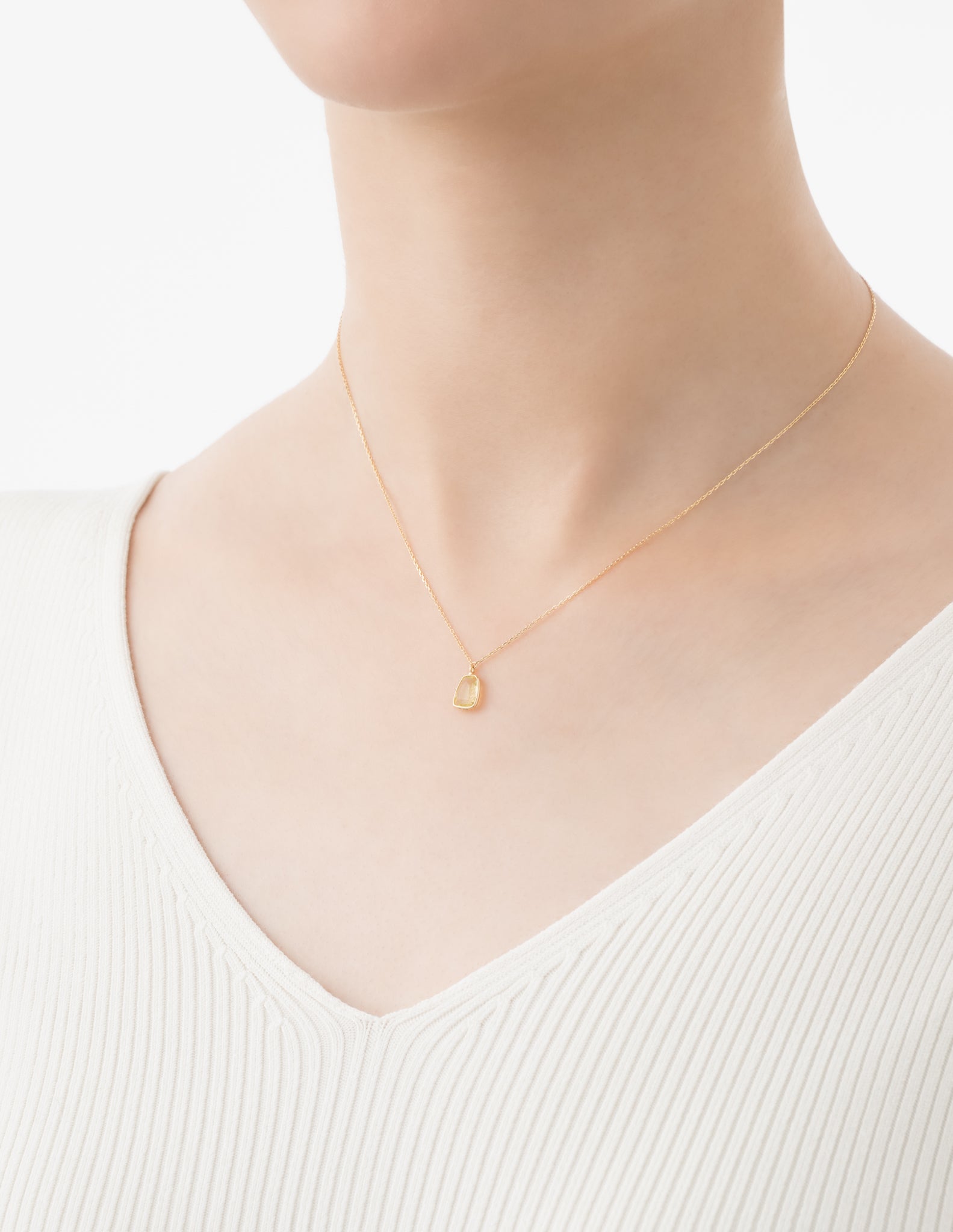 MARIHA(マリハ) Organic Gems ネックレス SS レモンクォーツ 40cm K18