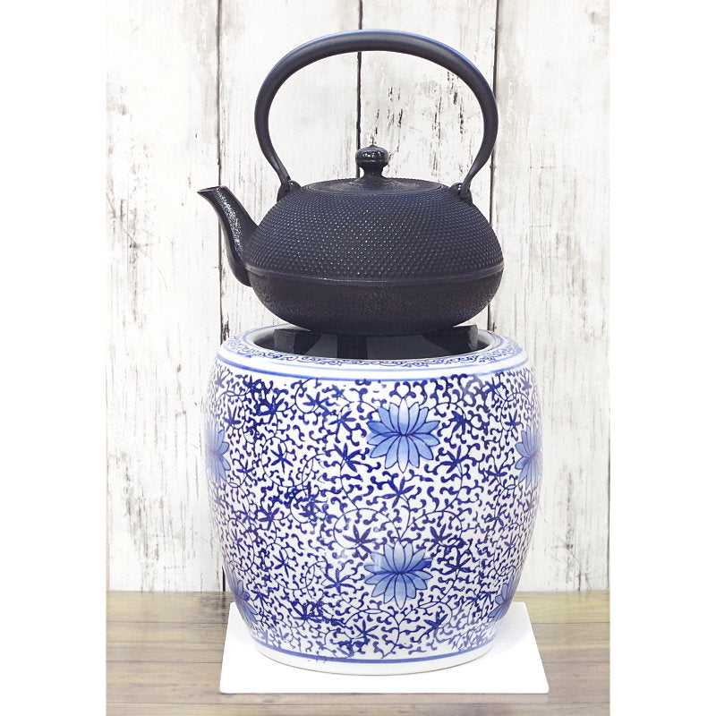 新品 手あぶり火鉢（深底） セット 大花 – 【炭・燃料の専門通販】+炭