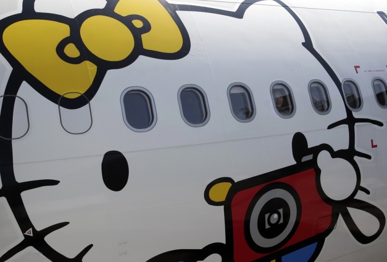 Flying high with Hello Kitty