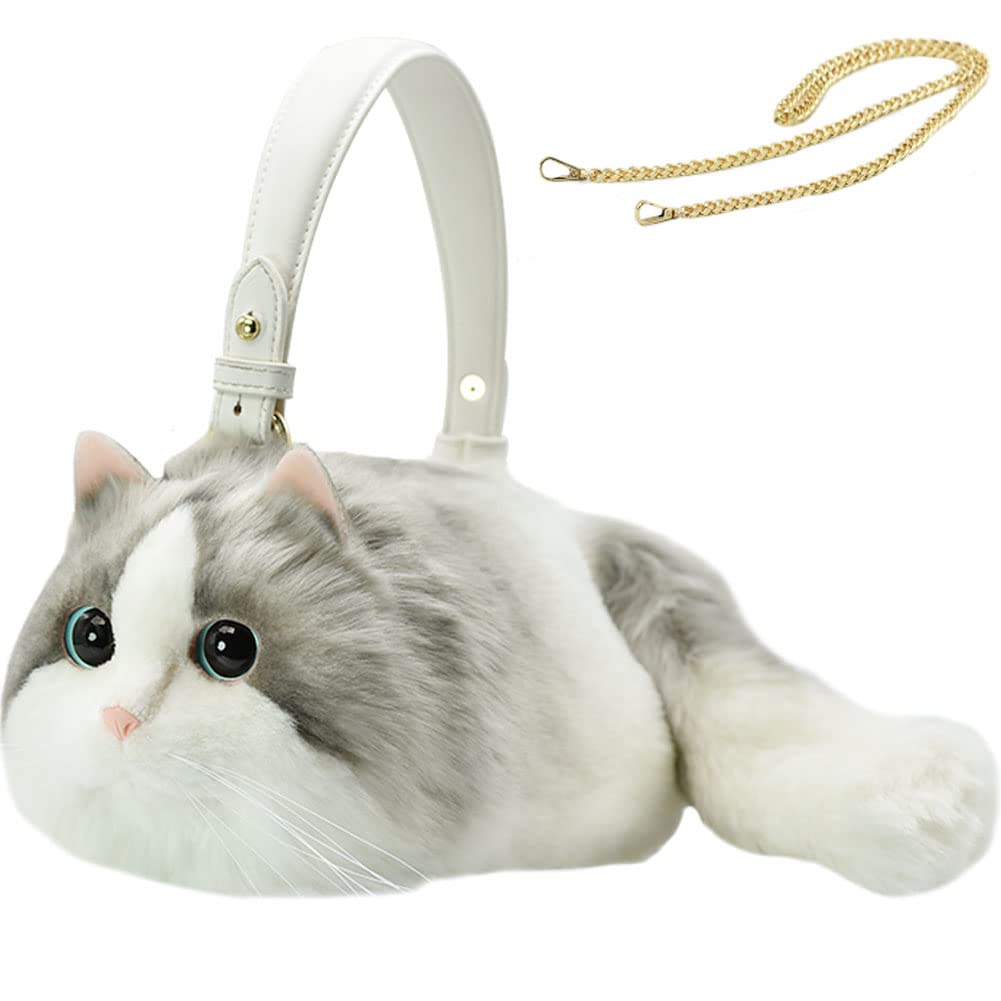 Amazon.co.jp: HIGHAWK 猫 リアル 本物そっくり ぬいぐるみ バッグ