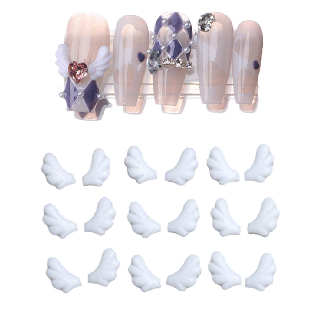 Amazon.co.jp: DUOLEIMI ネイルパーツ 天使の羽 50ペア ネイル