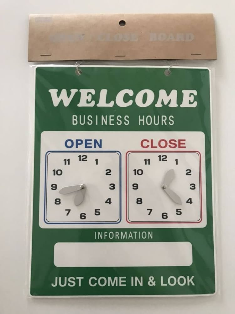 Amazon.co.jp: OPEN CLOSE BOARD オープン クローズ ボード 時計