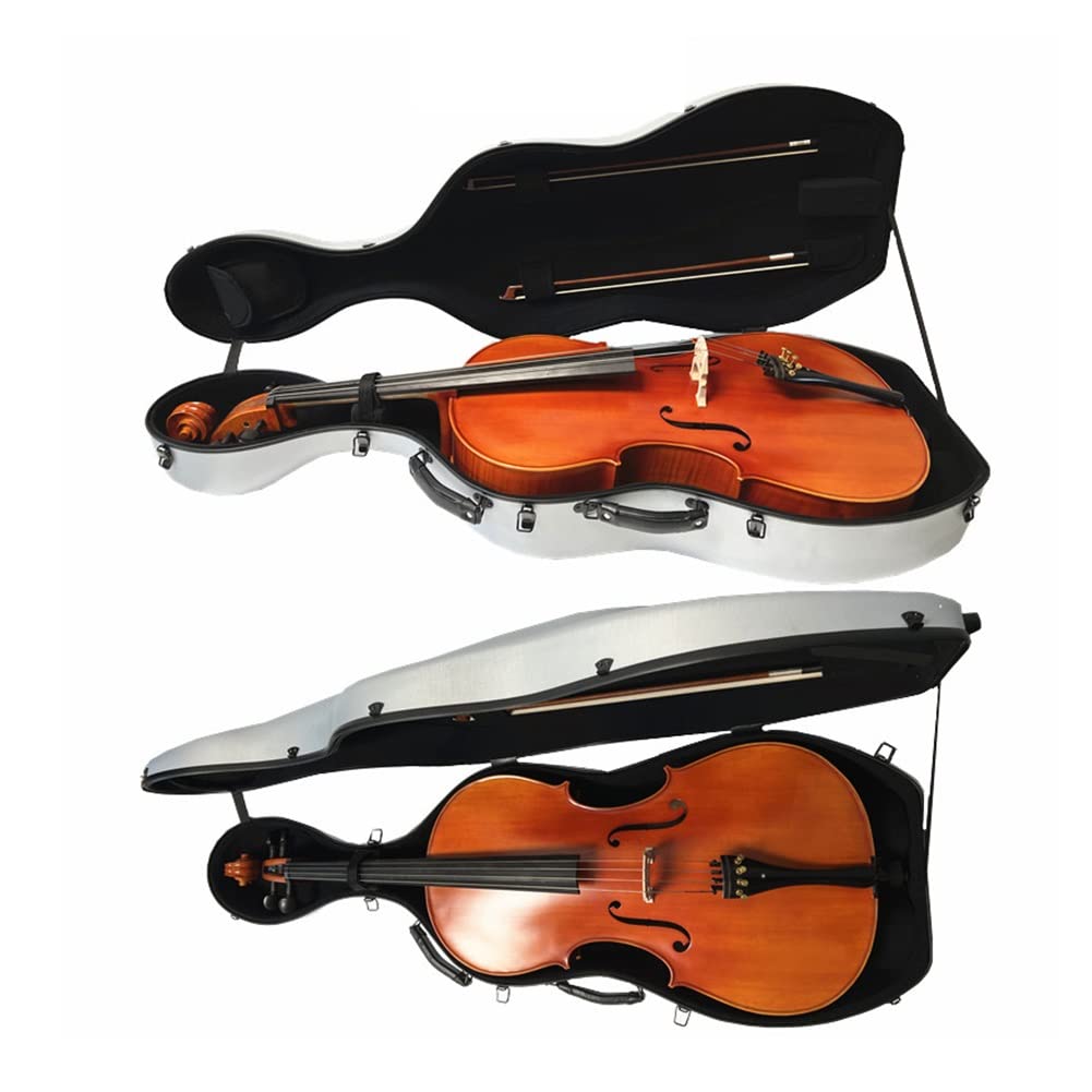 Amazon.co.jp: チェロケース、4/4チェロハードケース、超軽量カーボン