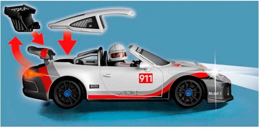 Amazon.com: Playmobil Porsche 911 GT3 Cup : PLAYMOBIL®: Toys & Games