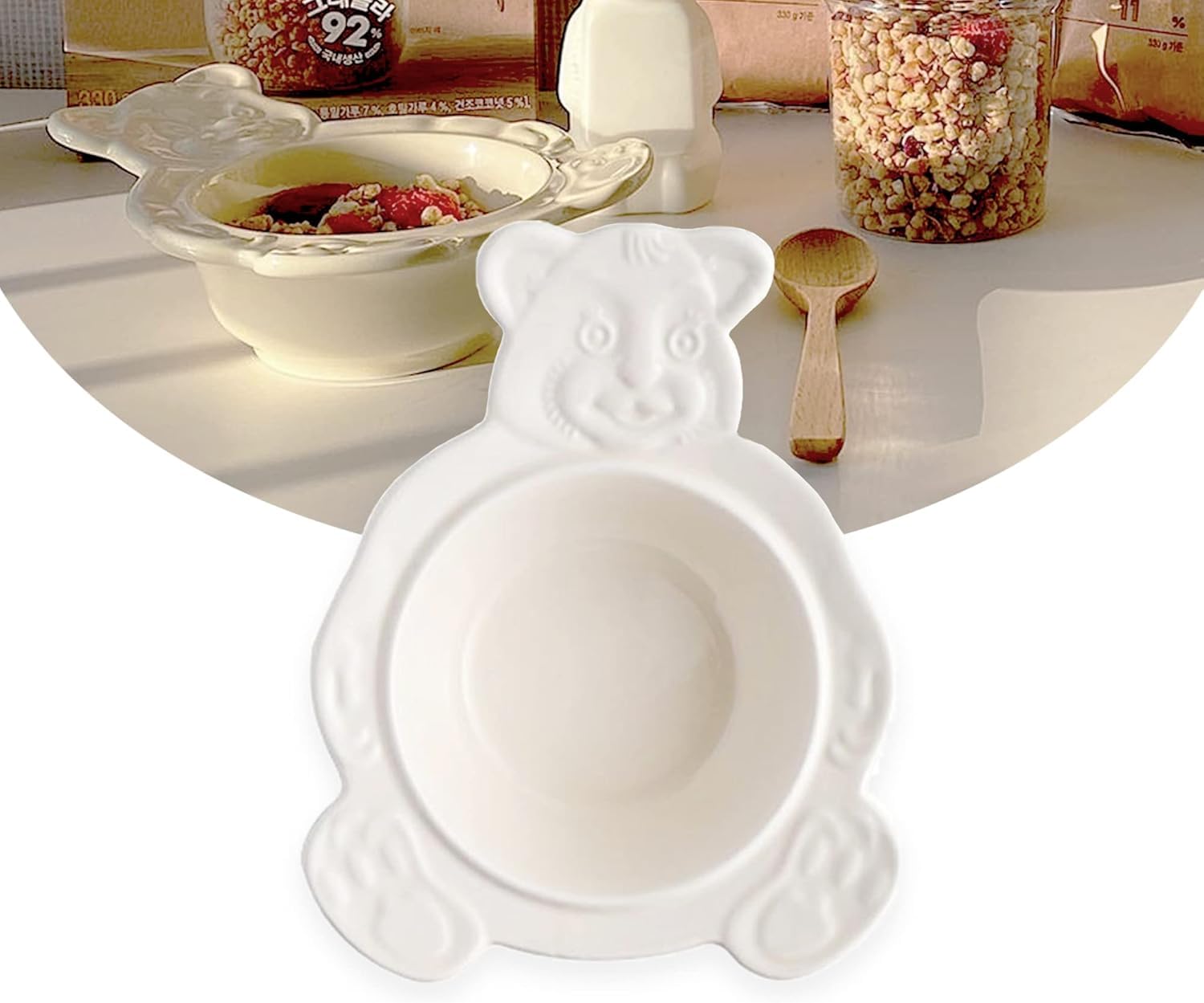 Amazon.co.jp: TAKEY韓国インテリア ベアーボウル、韓国食器 かわいい