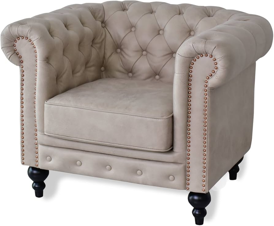 Amazon｜DORIS ドリス ソファ チェスターフィールド ヴィンテージ 1人