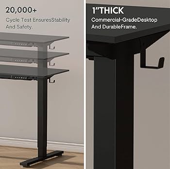 FLEXISPOT EN1 Best Standing Desk | Anti-Collision Detection | 5Y