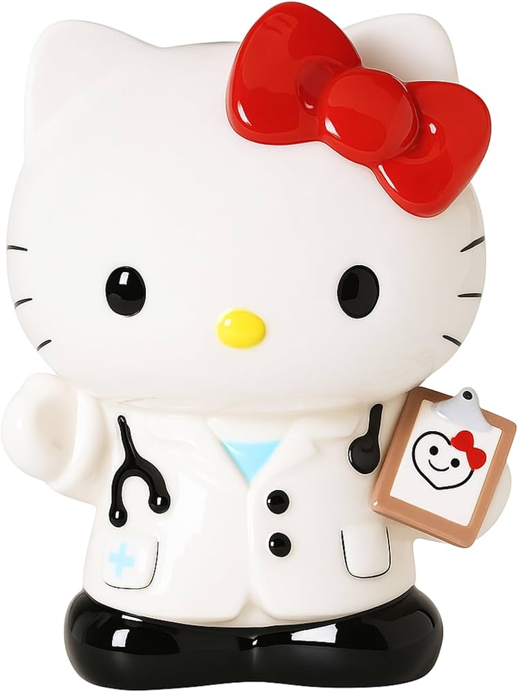 Amazon.com: Blue Sky Clayworks Hello Kitty Doctor Figurine, 4.5